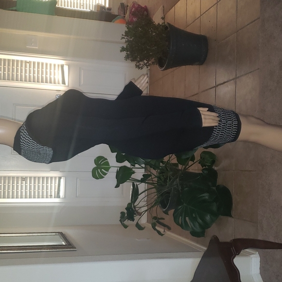 Rachel Roy xs edgy bodycon long sleeve dress jeweled scoop metallic trim - Picture 2 of 6